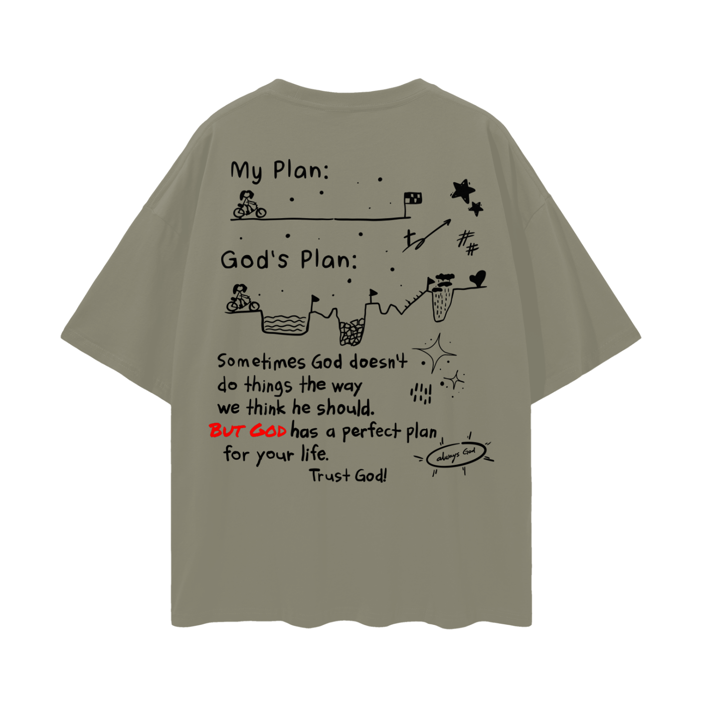 "God's Plan" Oversized Tee