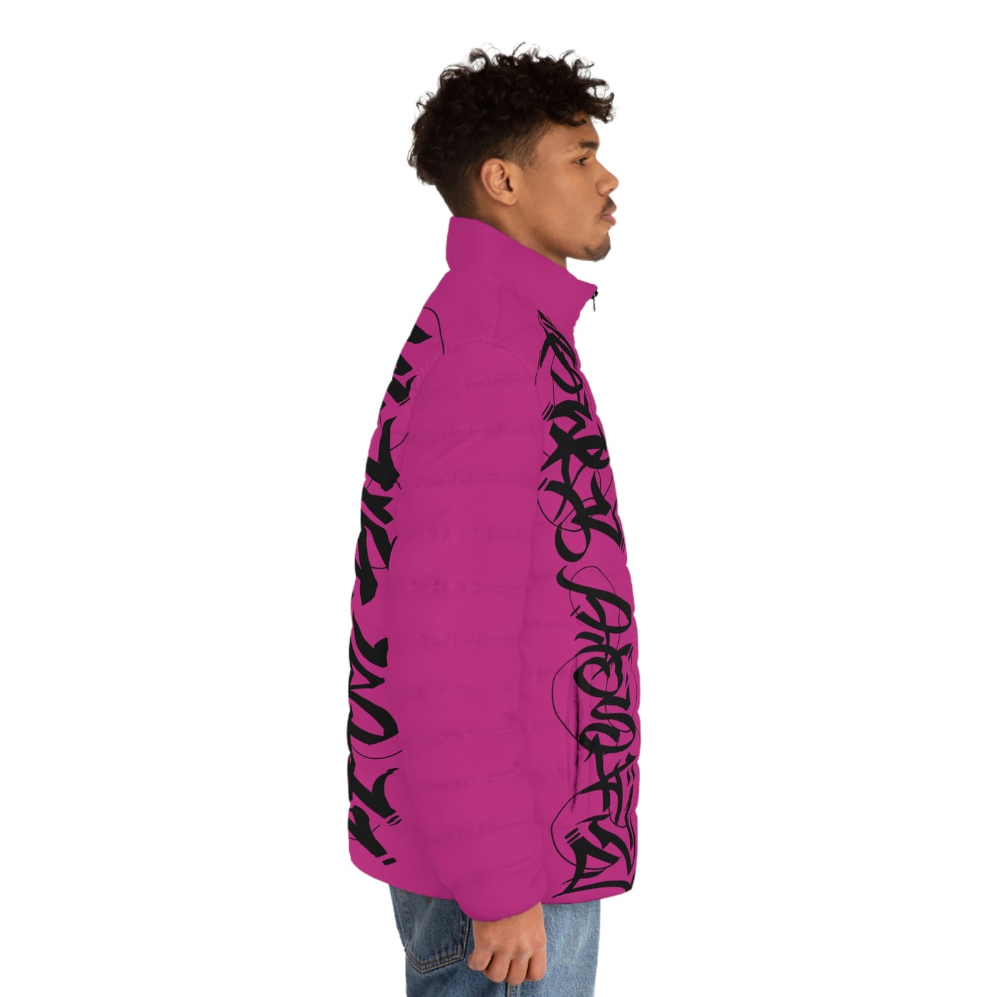 Pink Graffiti SPDB Men's Puffer