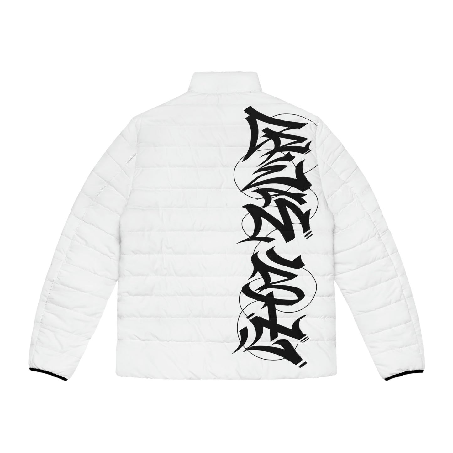 White Graffiti SPDB Men's Puffer