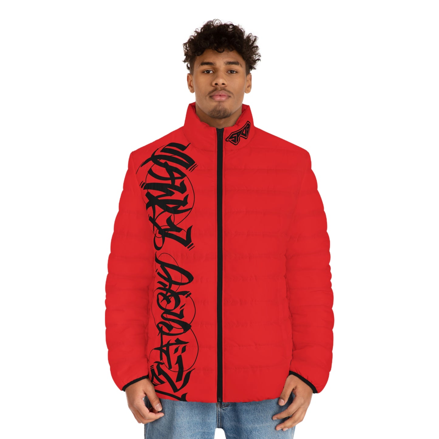 Red Graffiti SPDB Men's Puffer