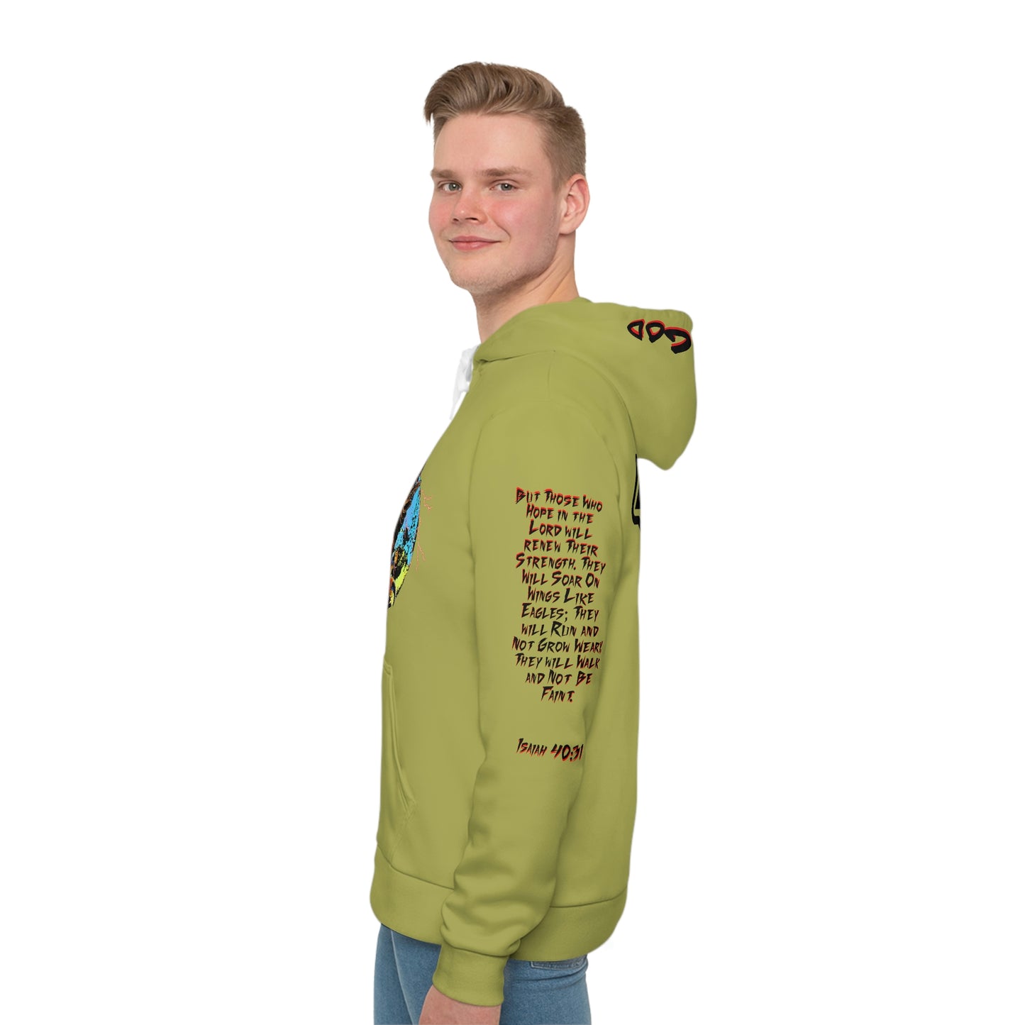 Isaiah 40:31 Hoodie (Olive)