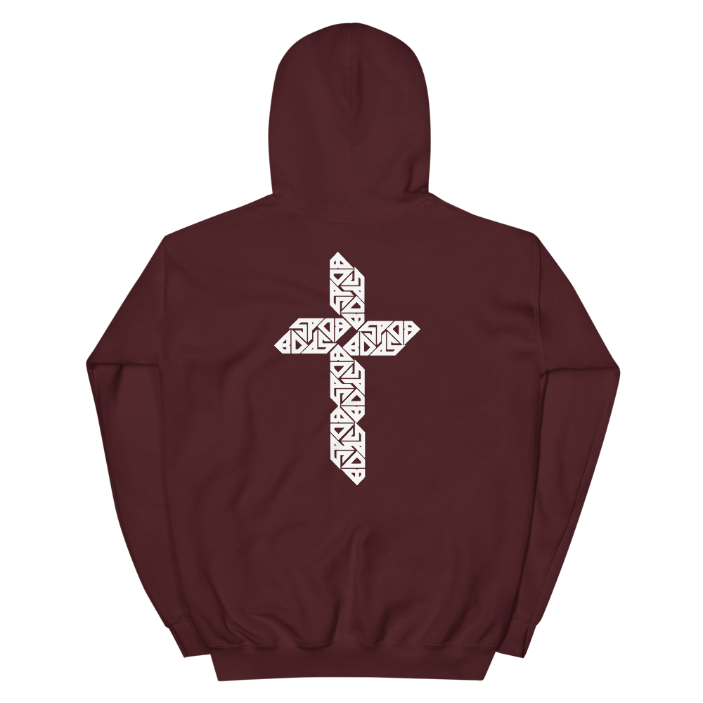 "White Logo Cross" Hoodies (4 Colors)