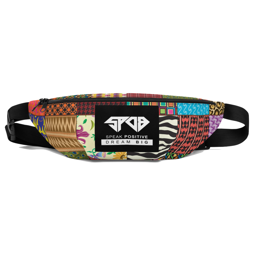 "SPDB" Patchwork Fanny Pack