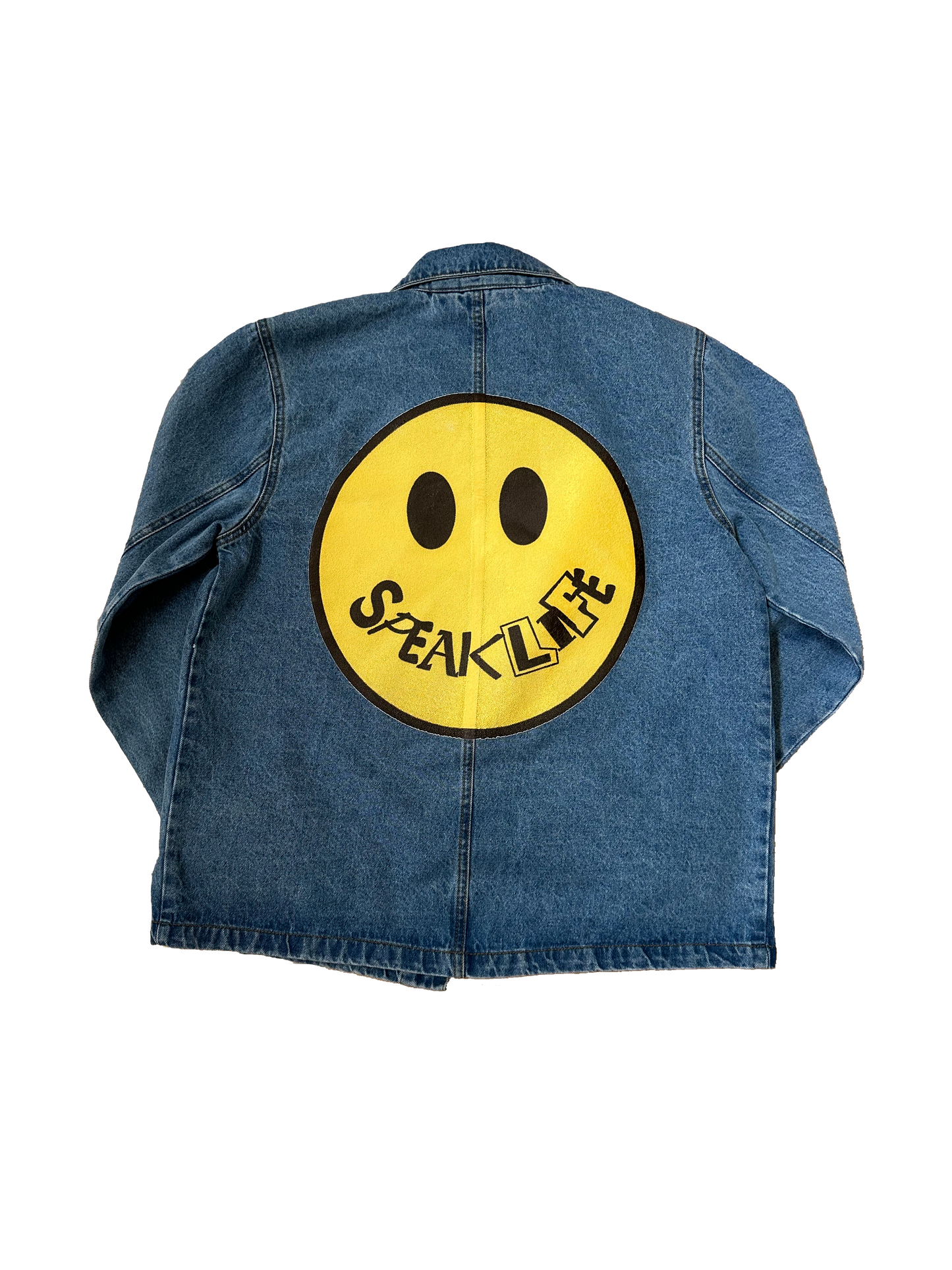 Speak Life Denim Jacket (Men Sizes)