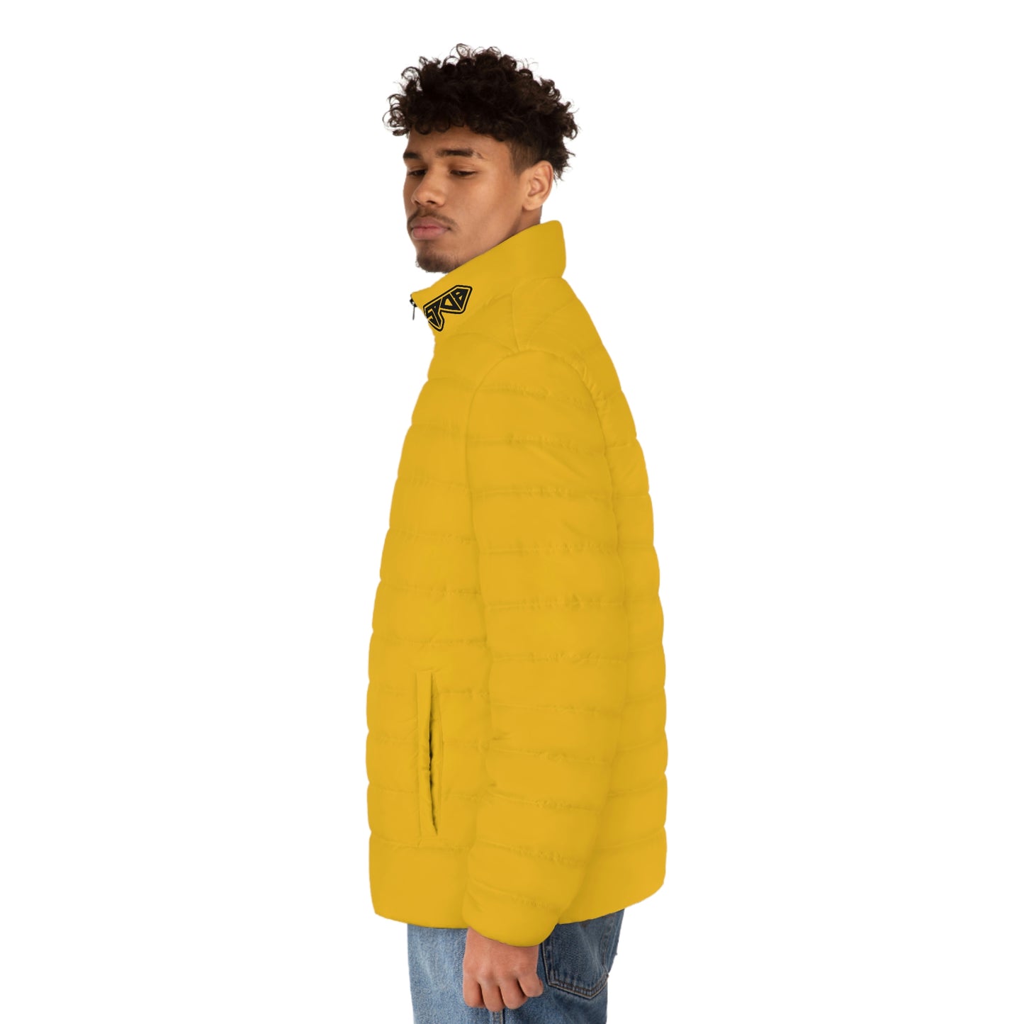 Yellow Graffiti SPDB Men's Puffer