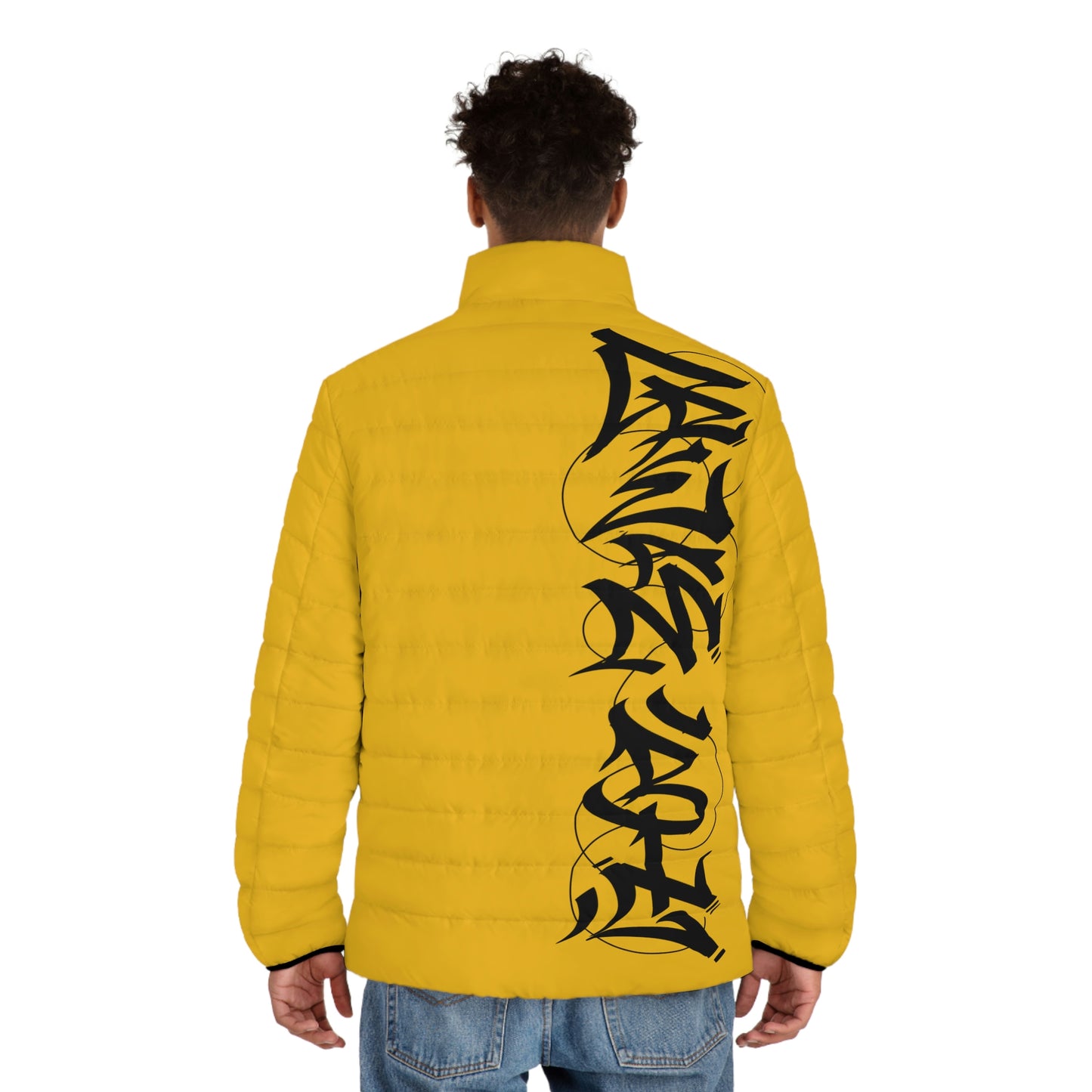 Yellow Graffiti SPDB Men's Puffer