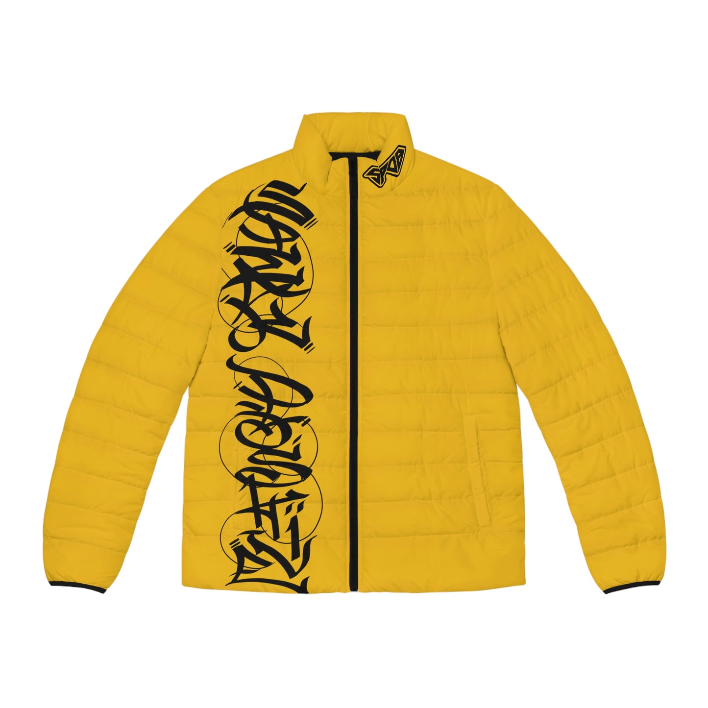 Yellow Graffiti SPDB Men's Puffer