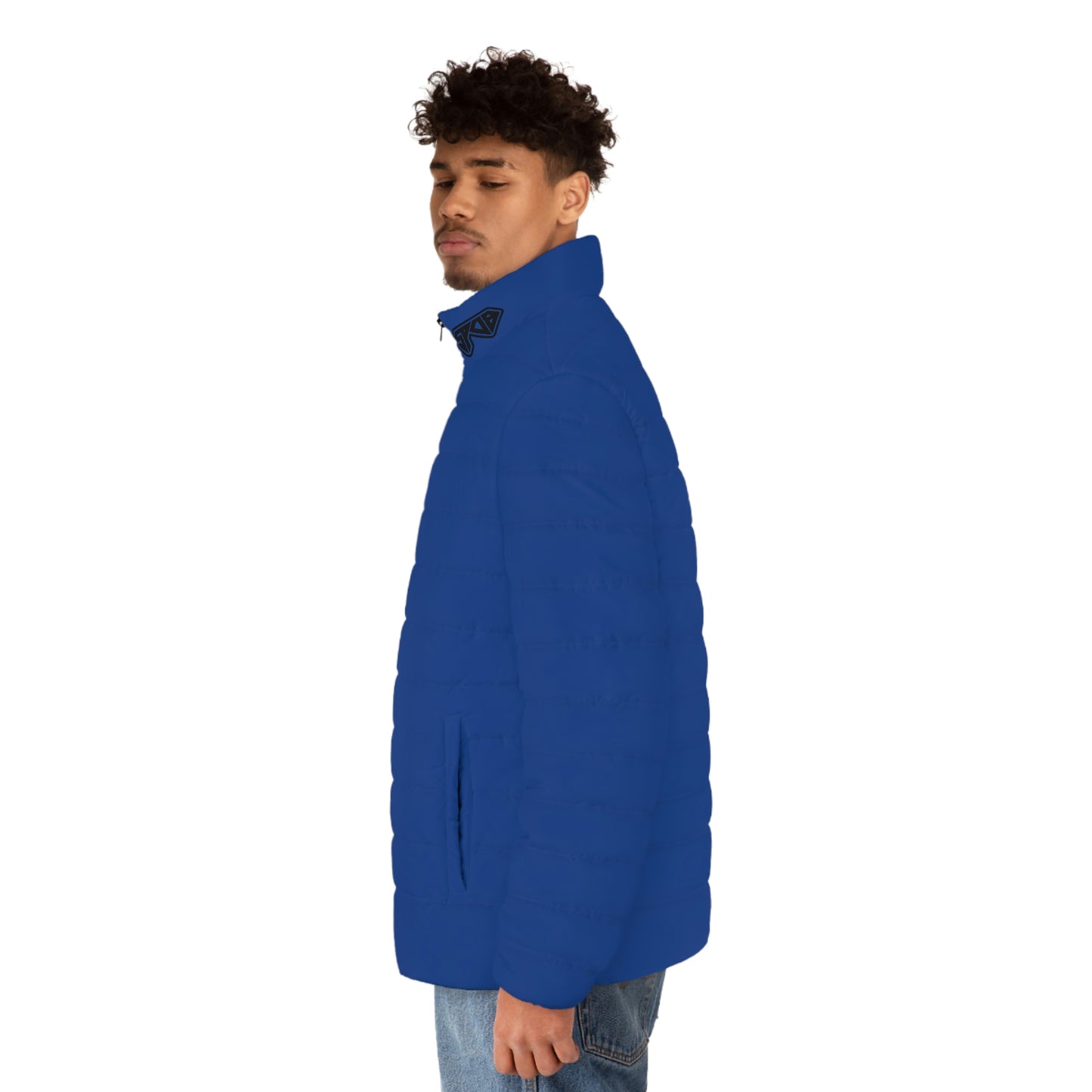 Blue Graffiti SPDB Men's Puffer